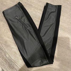 BCBG Leather Leggings
